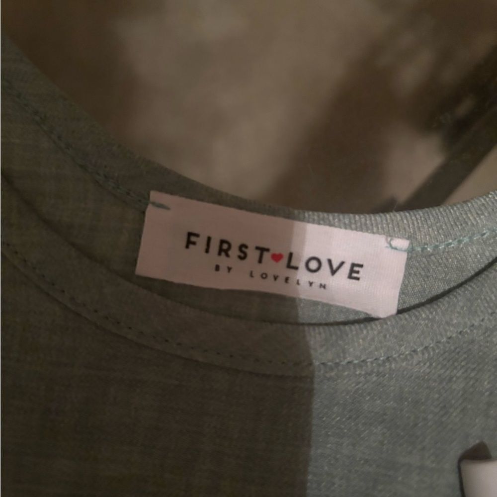 First Love sage romper - Picture 2 of 3